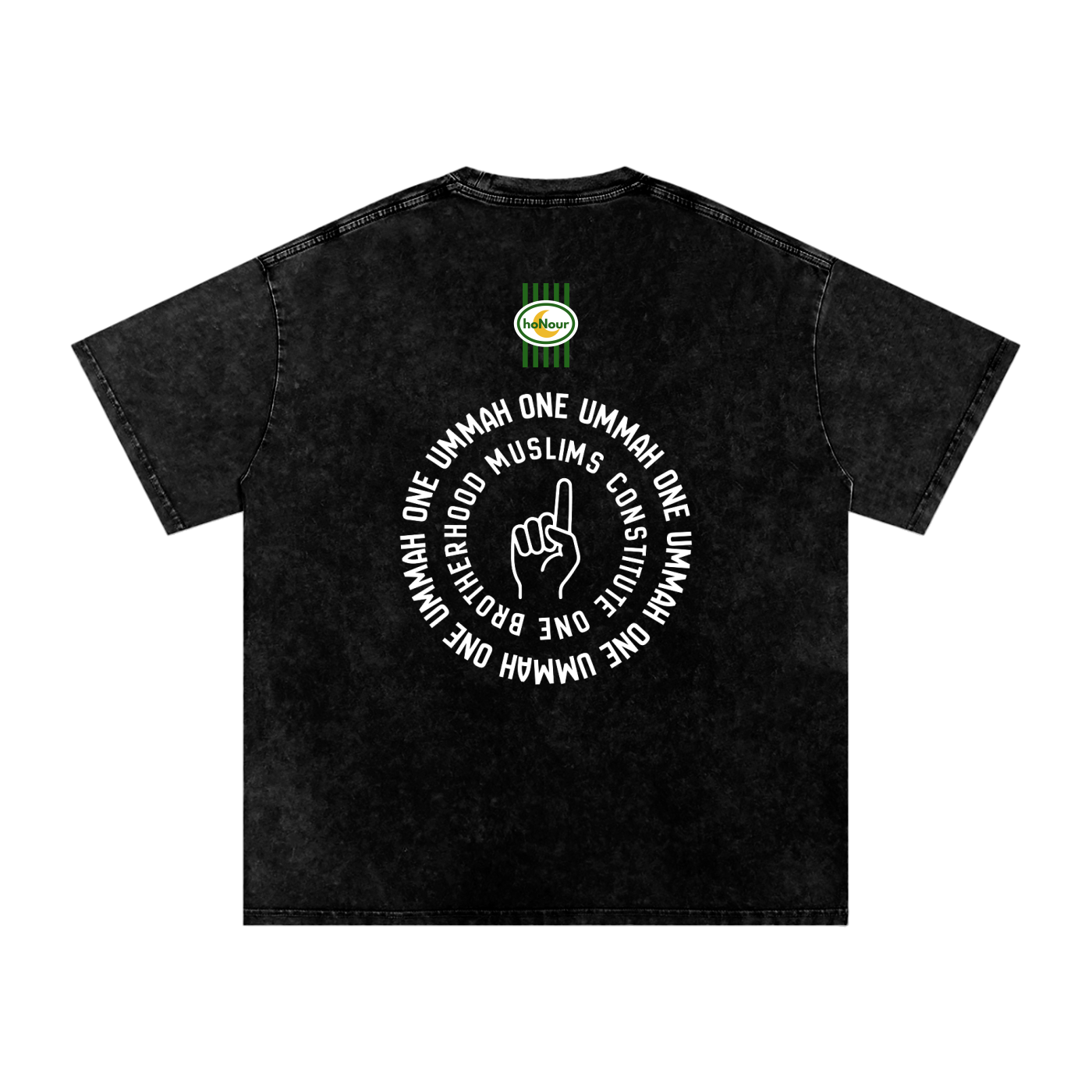 One Ummah Tee — Unisex Snow Washed | 100% Cotton T-Shirt
