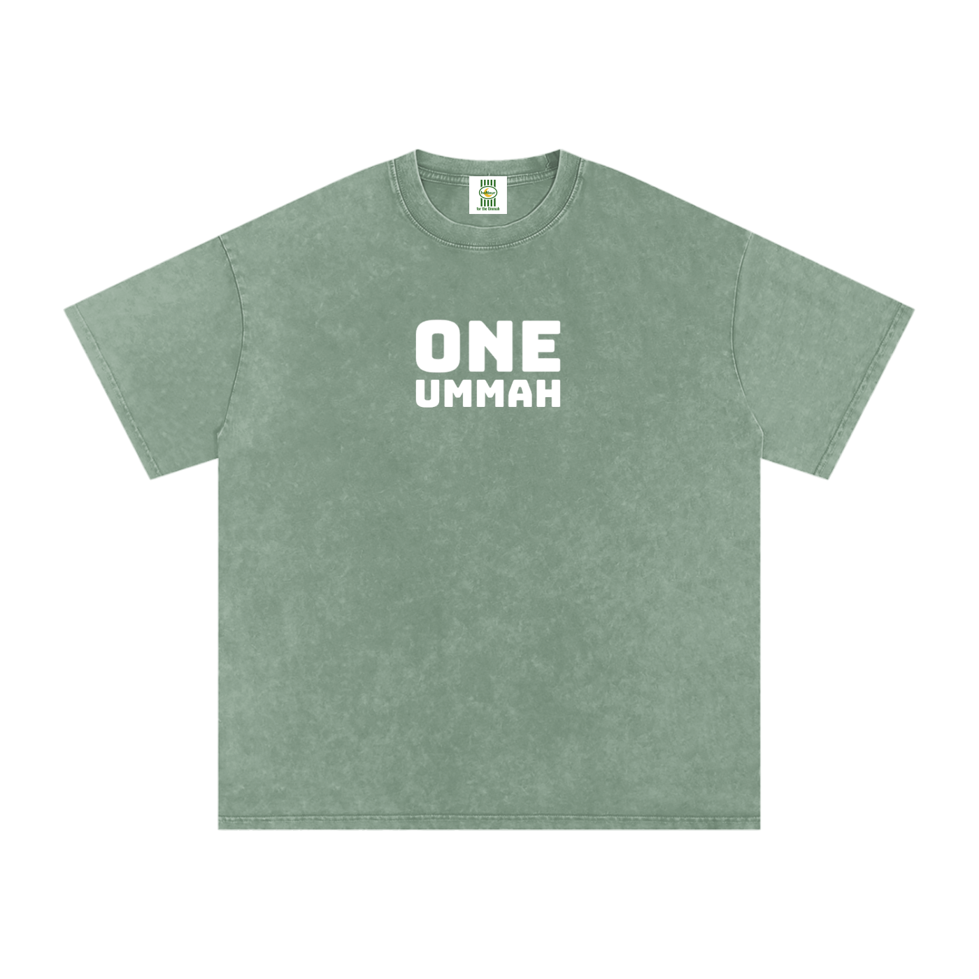 One Ummah Tee — Unisex Snow Washed | 100% Cotton T-Shirt