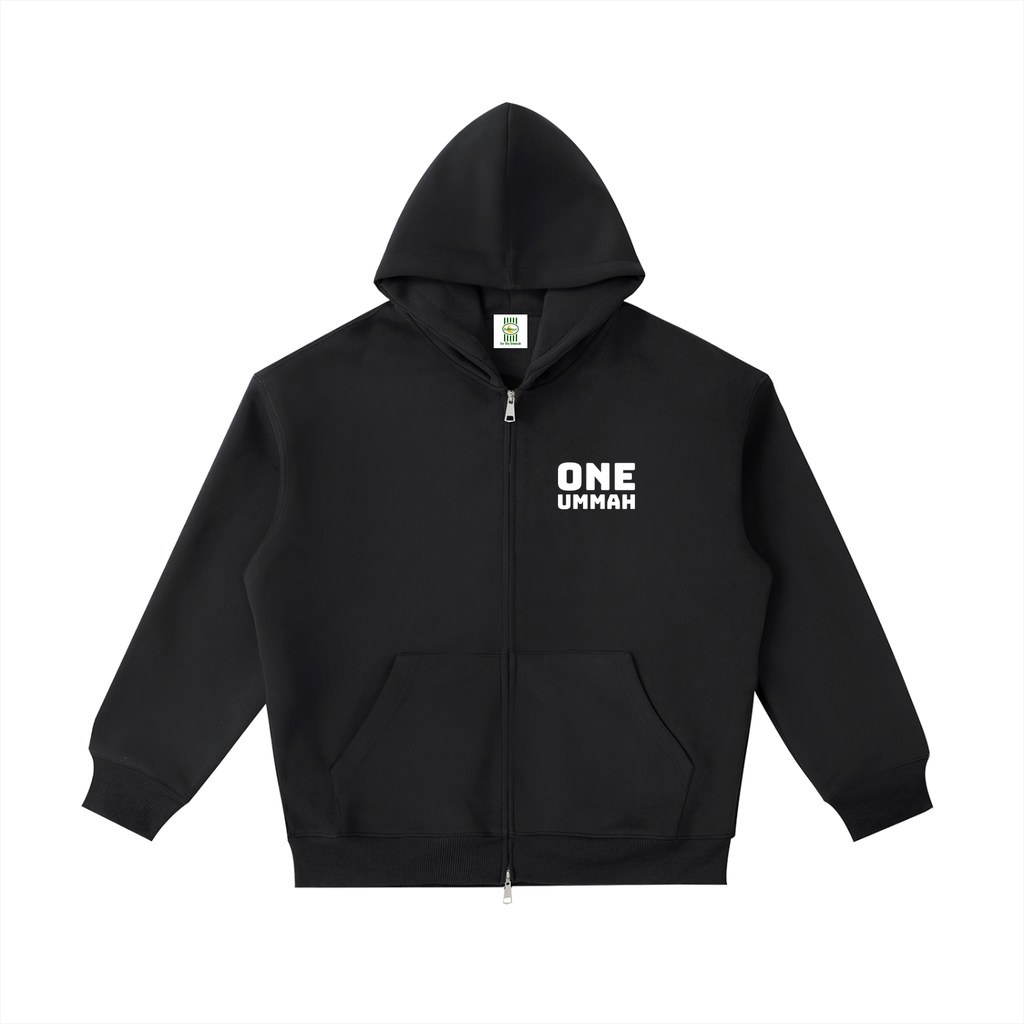 One Ummah — Unisex Dual Zip Hoodie