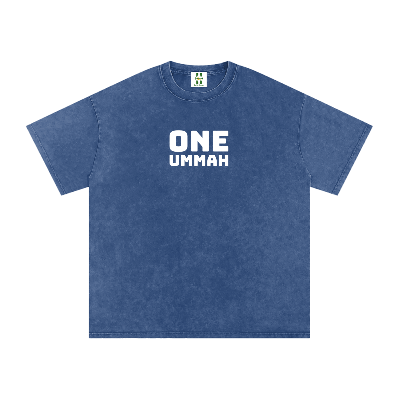 One Ummah Tee — Unisex Snow Washed | 100% Cotton T-Shirt
