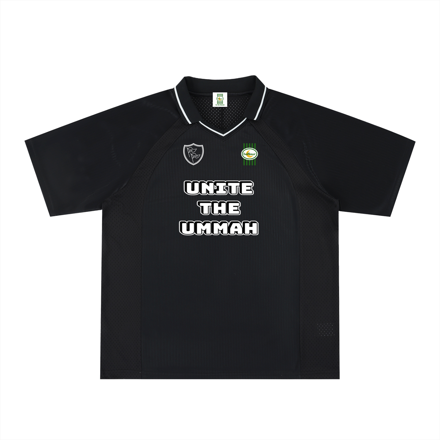 Unite the Ummah Jersey — Unisex Striped V-Neck | Football Jersey
