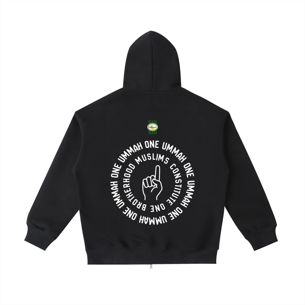 One Ummah — Unisex Dual Zip Hoodie