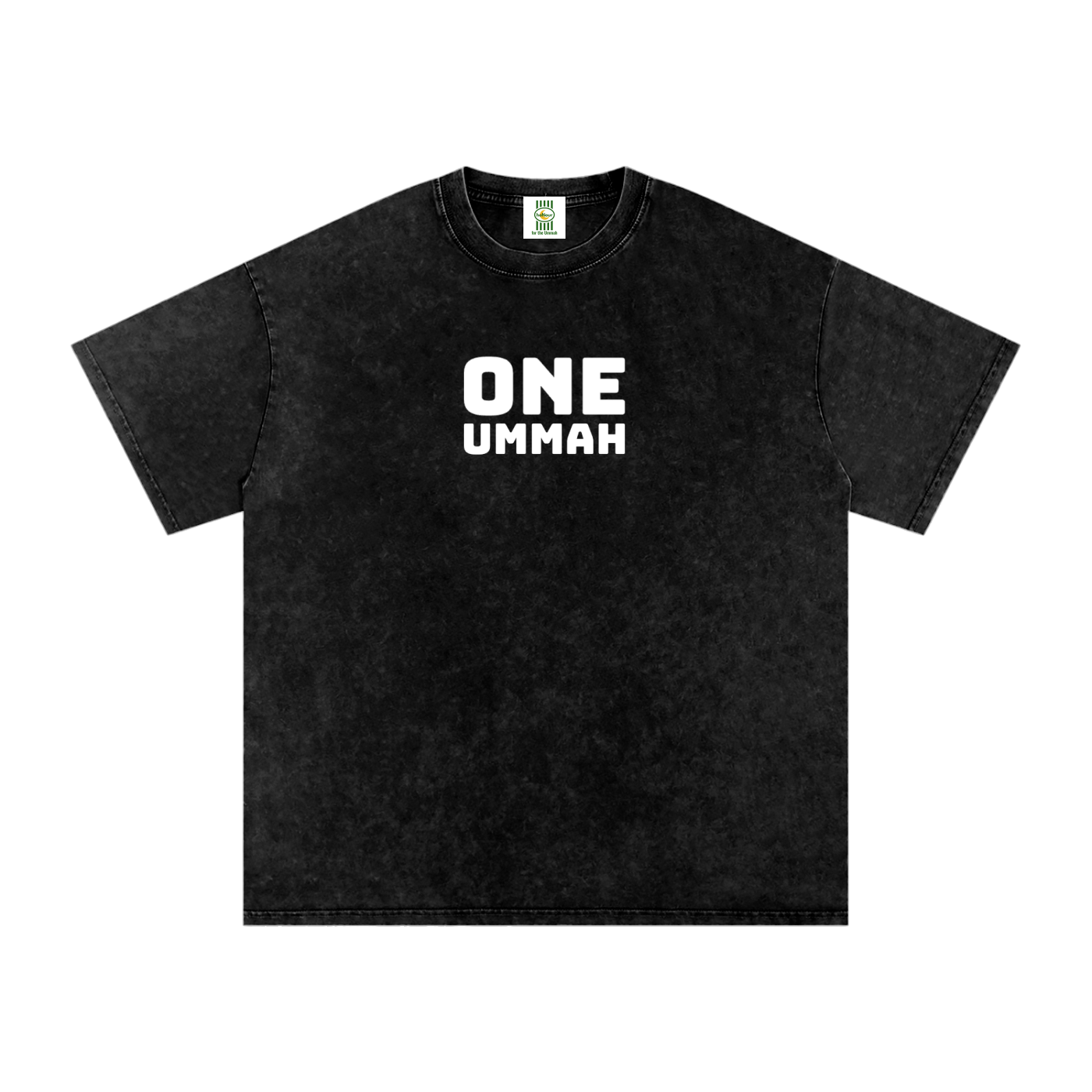One Ummah Tee — Unisex Snow Washed | 100% Cotton T-Shirt