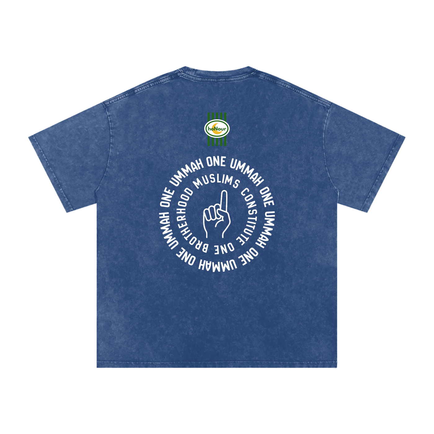 One Ummah Tee — Unisex Snow Washed | 100% Cotton T-Shirt