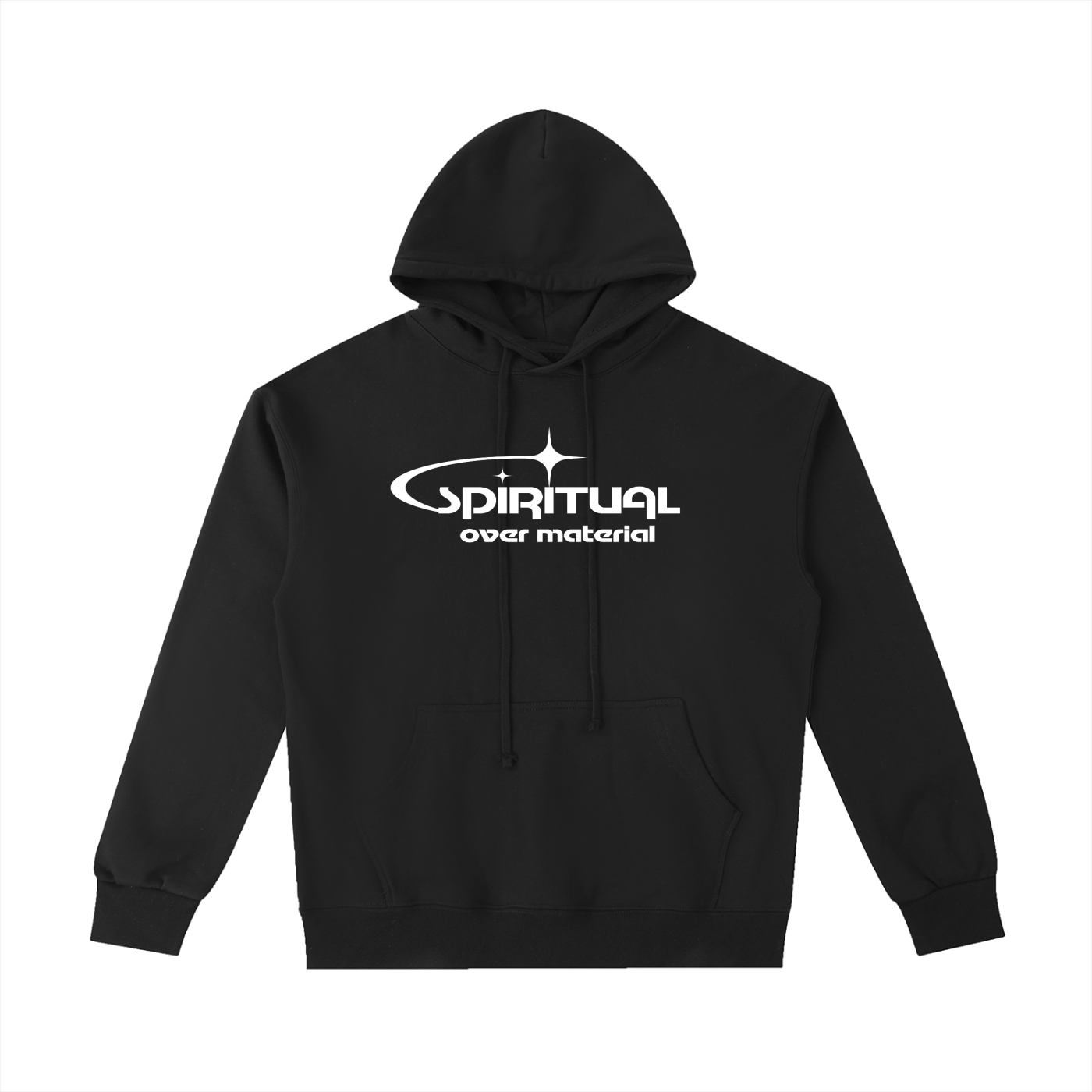 Spiritual Over Material Hoodie — Unisex Pullover | 100% Cotton